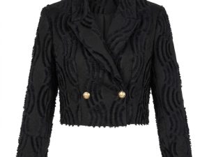 Blazer Cropped  Texturado